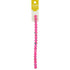10mm Round Glass Pink Bead with Paint Splat Strung Beads